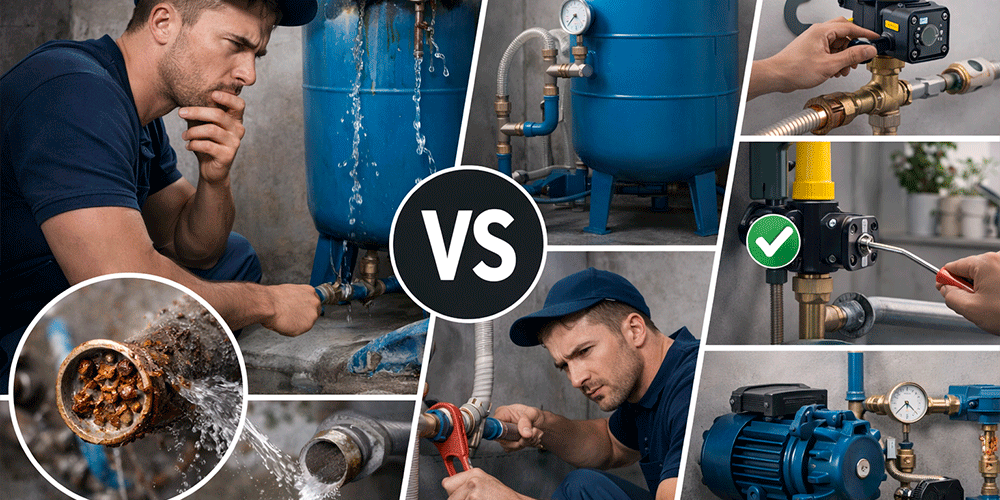 ¿Por qué tu sistema de agua pierde presión y cómo solucionarlo correctamente?