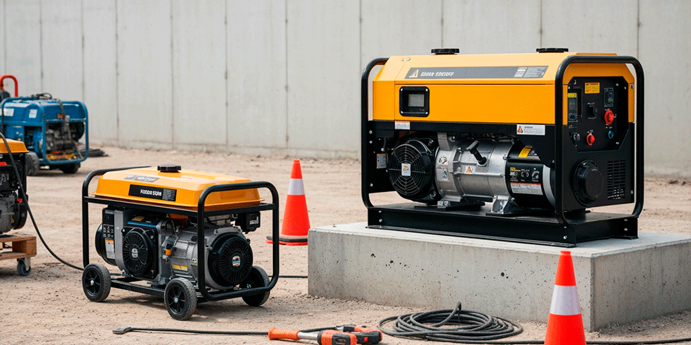 Generador portátil o estacionario: cuál te conviene para tu obra