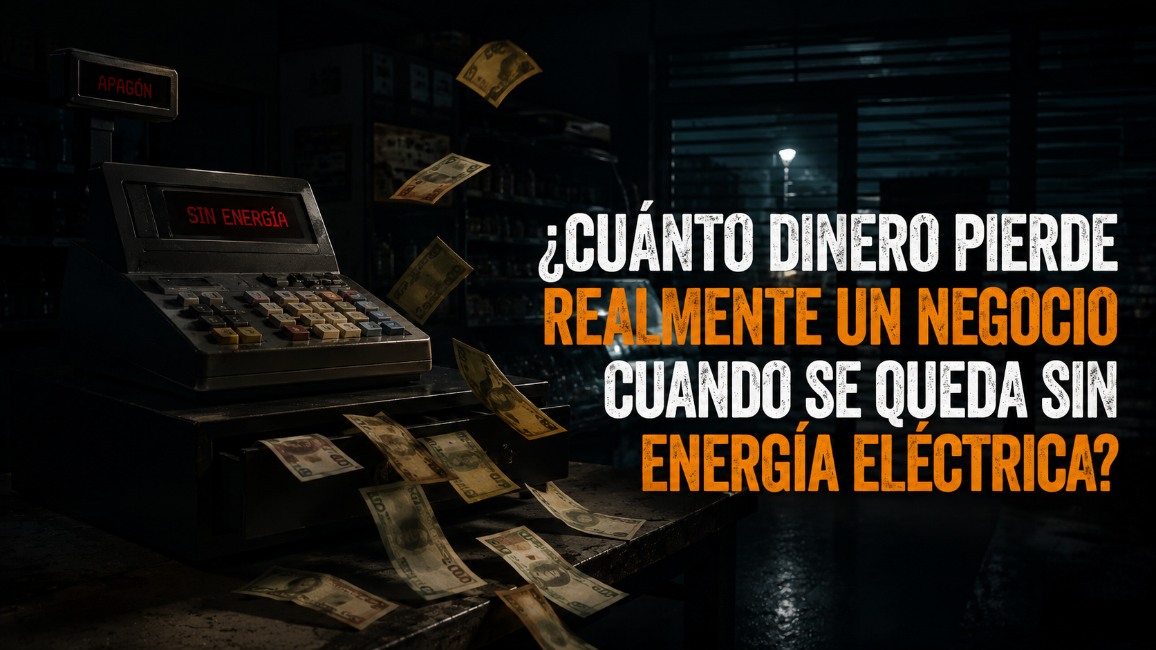 ¿Cuánto cuesta un apagón? El impacto real de quedarse sin energía en un negocio
