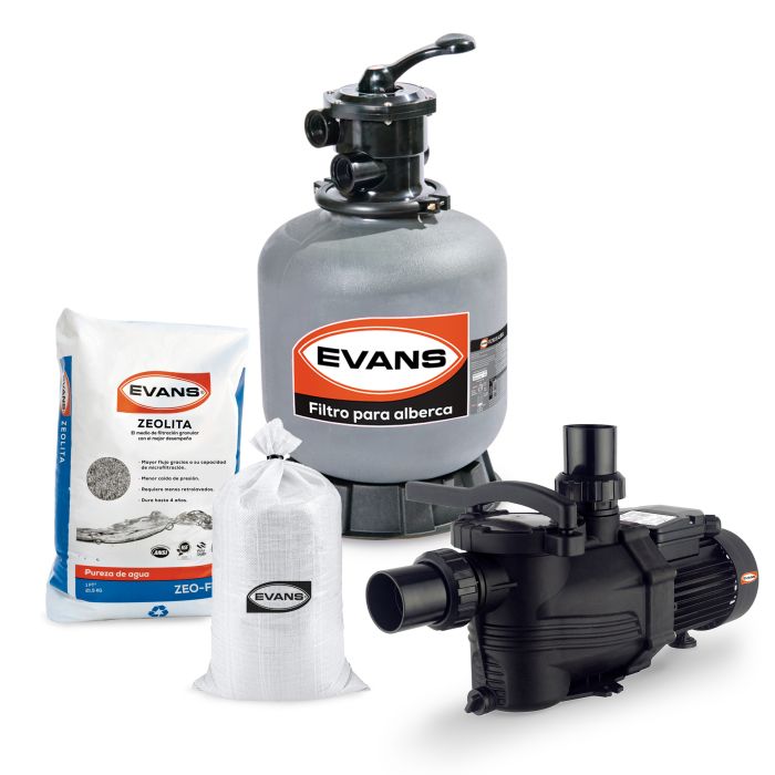 KIT BOMBA DE PISCINA 1/2 HP + BCA-36KBTU