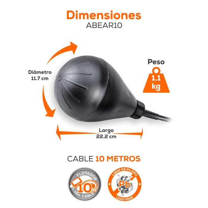 ELECTRONIVEL PERA 10M 10A ABEAR10