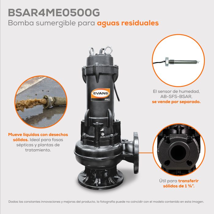 BOMBA DE AGUA RESIDUAL 30HP 440V