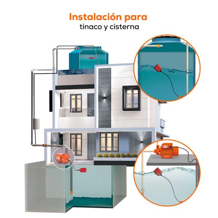 FLOTADOR 3M 16A C/CONTRAPESO ABRNK3C