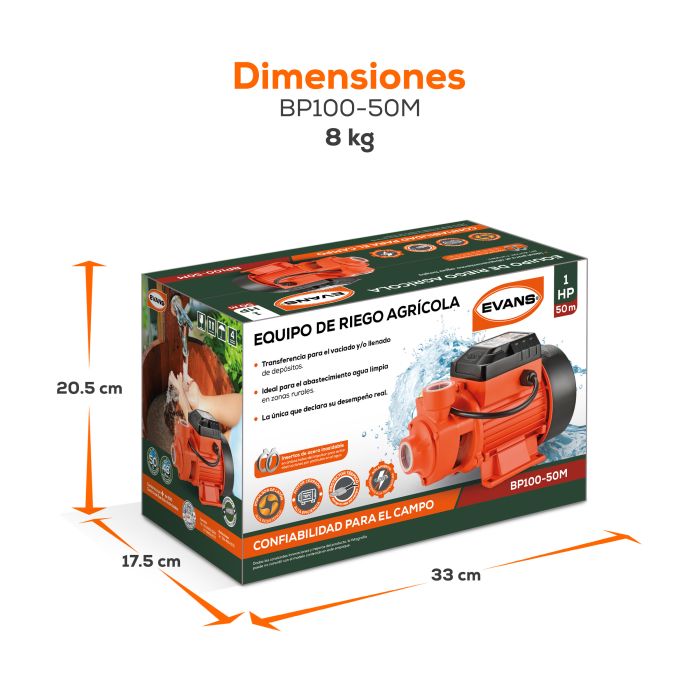 EQUIPO DE RIEGO AGRICOLA 1HP