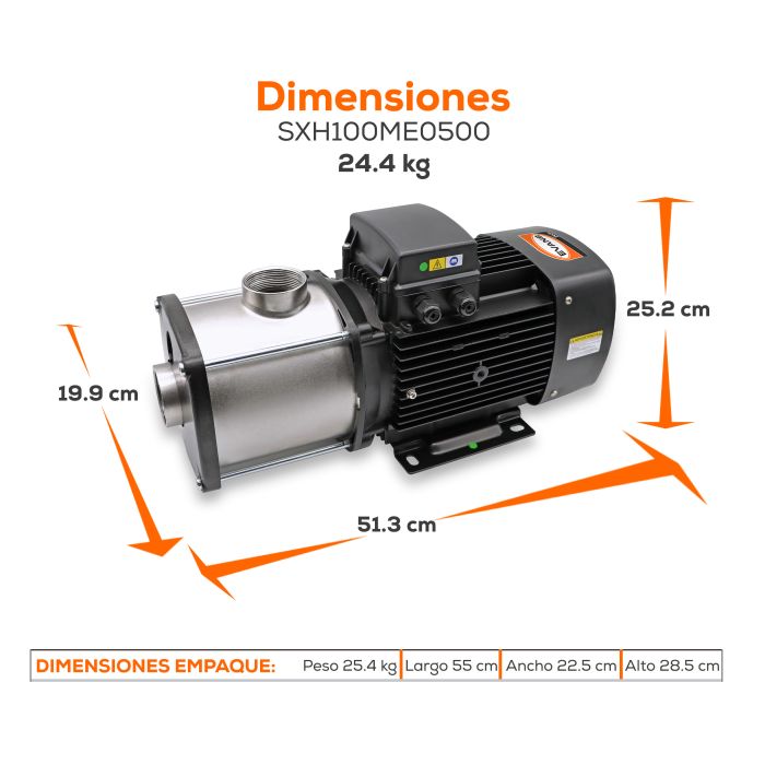 BOMBA MULTIETAPAS 100GPM 5HP
