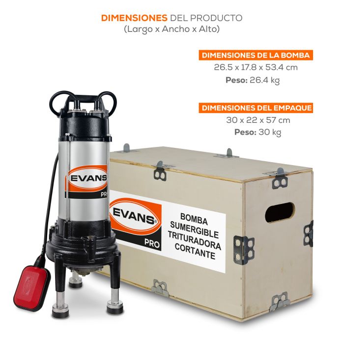 BOMBA TRITURADORA CORTANTE 3 STC2ME300G-F