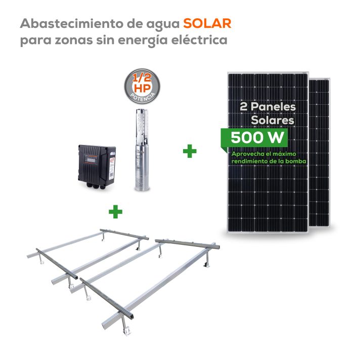 KIT SOLAR 1/2 HP 50L C/2 PANEL KIT-SOLAR050