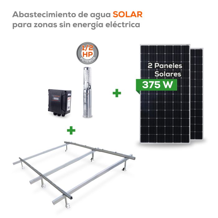 KIT SOLAR 1/2 HP 50L C/2 PANEL KIT-SOLAR-1/2