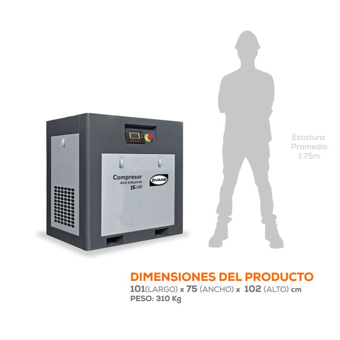 COMPRESOR 1E LUB TORNILLO 15HP CTF46ME1500H