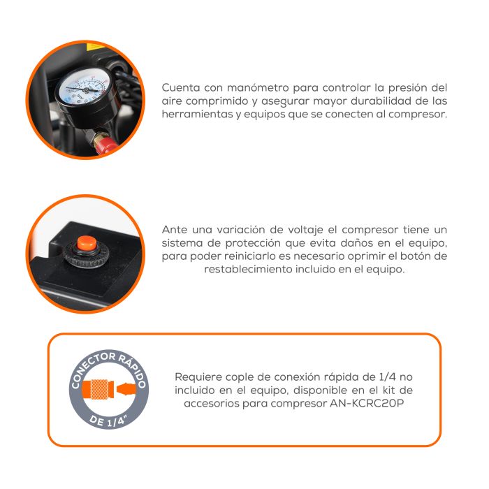 COMPRESOR 1E LA PAINT 1HP 8L EL50ME100-8