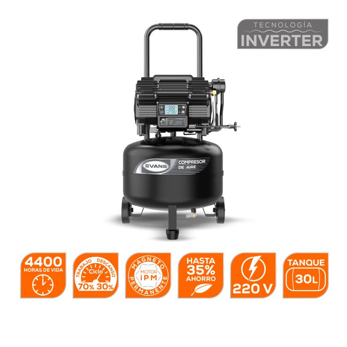 COMPRESOR LIBRE ACEITE 2HP 30L ELI90ME200G-30V