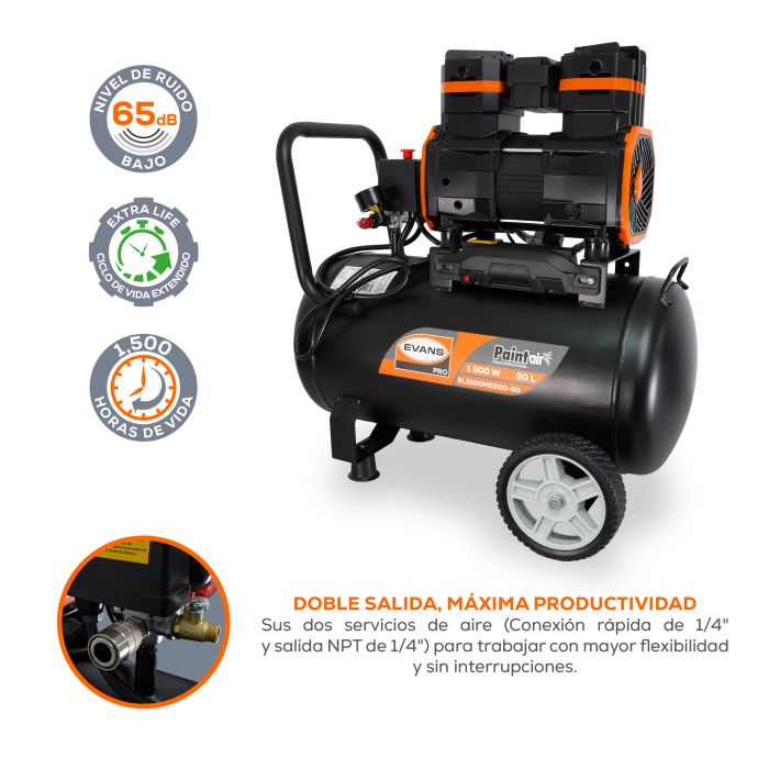 COMPRESOR PAINTAIR 2HP 50L ELS100ME200-50