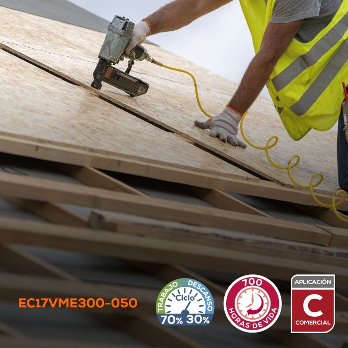 "COMPRESOR 1E LUB 3HP 50L H" EC17VME300-050