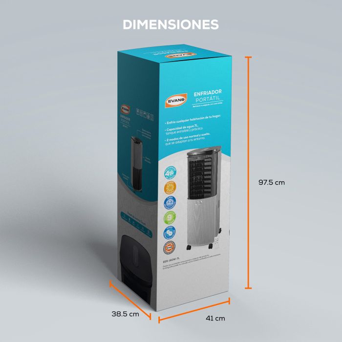 ENFRIADOR EVAPOR. 160 W 7 LITR