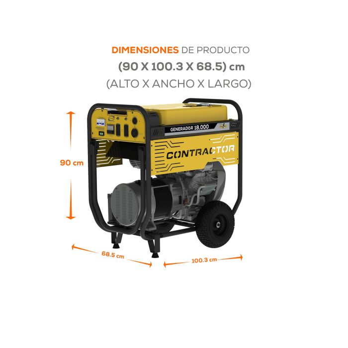 GENERADOR 18 KVA 36.0 HP MONF G180MG3600TH