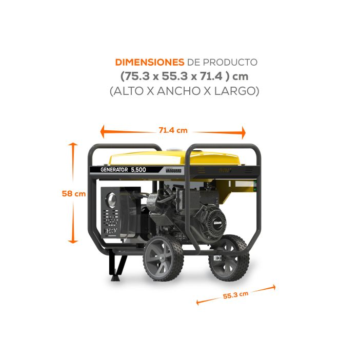 GENERADOR 5.5KVA 10HP VANGUARD G55MG1000V