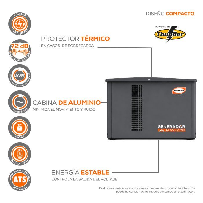 GENERADOR COMERCIAL 30KVA GER30LP5000TH