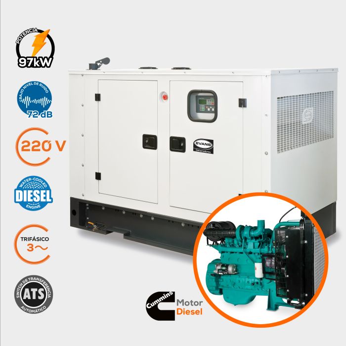 GENERADOR INDUSTRIAL 88KW C GTC120DA220C