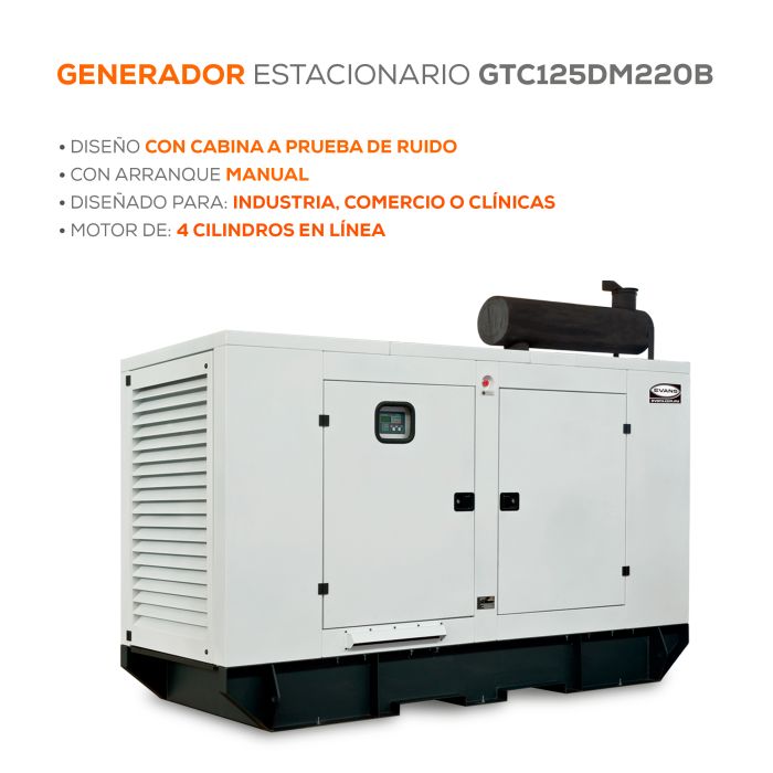 GENERADOR INDUSTRIAL 135KW B GTC187DM220B