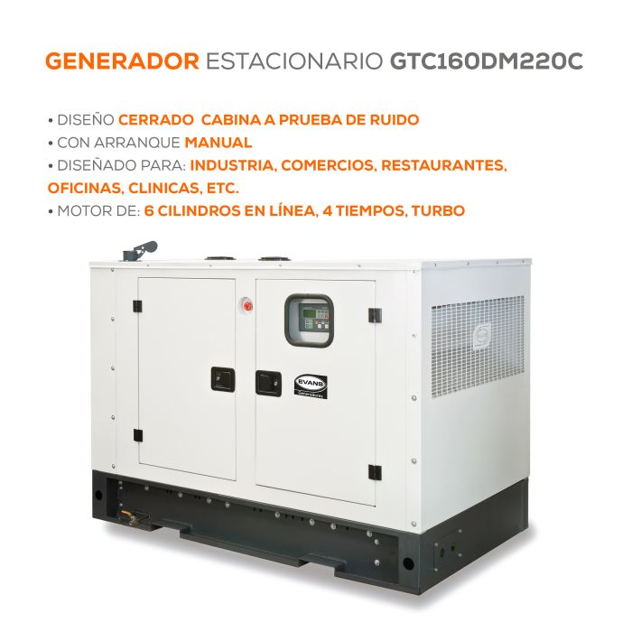 GENERADOR INDUSTRIAL 116KW C GTC160DM220C