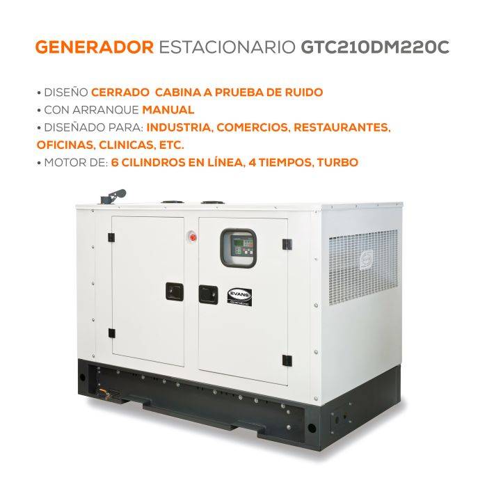 GENERADOR INDUSTRIAL 152KW C GTC210DM220C