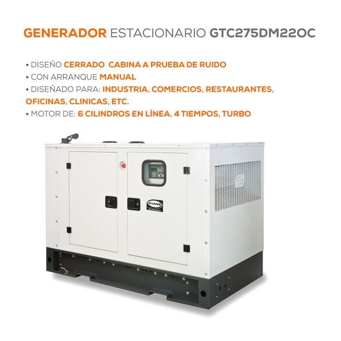 GENERADOR INDUSTRIAL 224KW C GTC313DA220C
