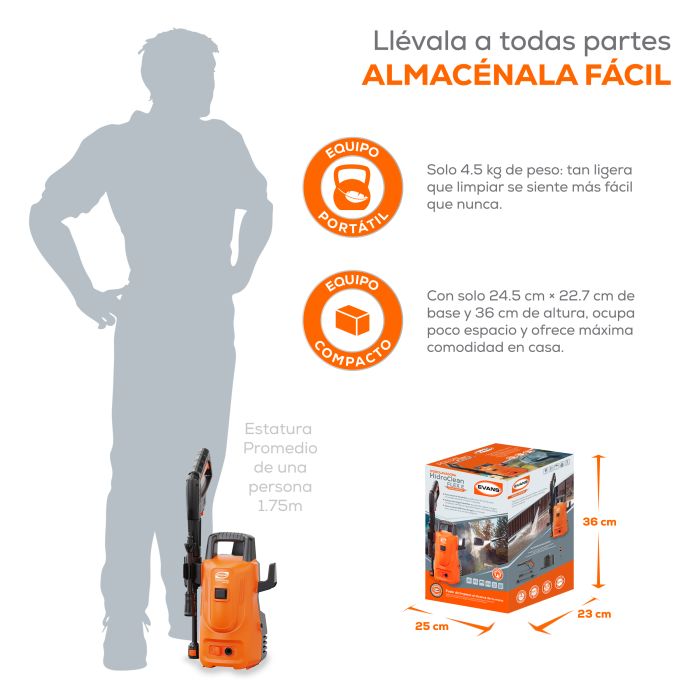 HIDROLAVADORA ELE 5.5LPM 1300PSI HD06L13ME150