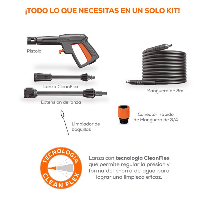 HIDROLAVADORA ELE 5.5LPM 1300PSI HD06L13ME150