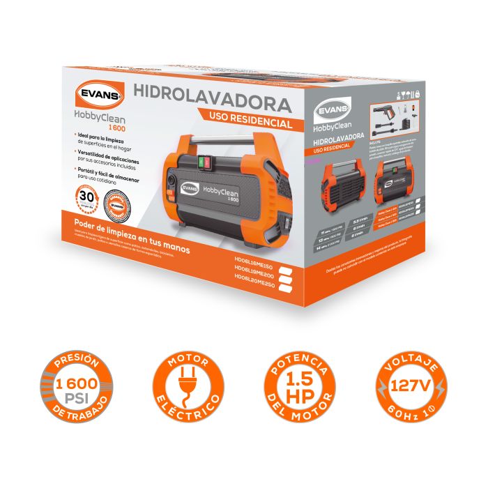 HIDROLAVADORA ELE5.5LPM1600PSI HD06L16ME150