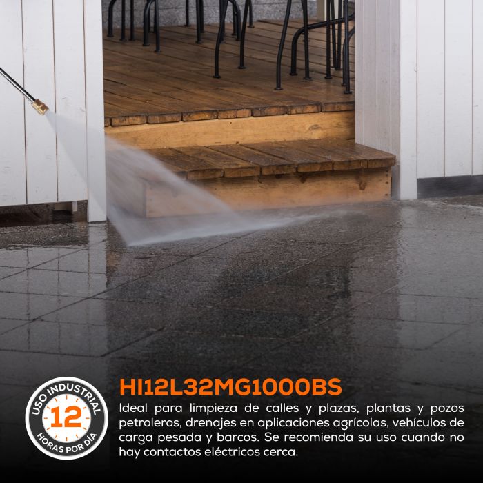 HIDROLAVADORA GAS 12LPM 3200PSI HI12L32MG1000BS