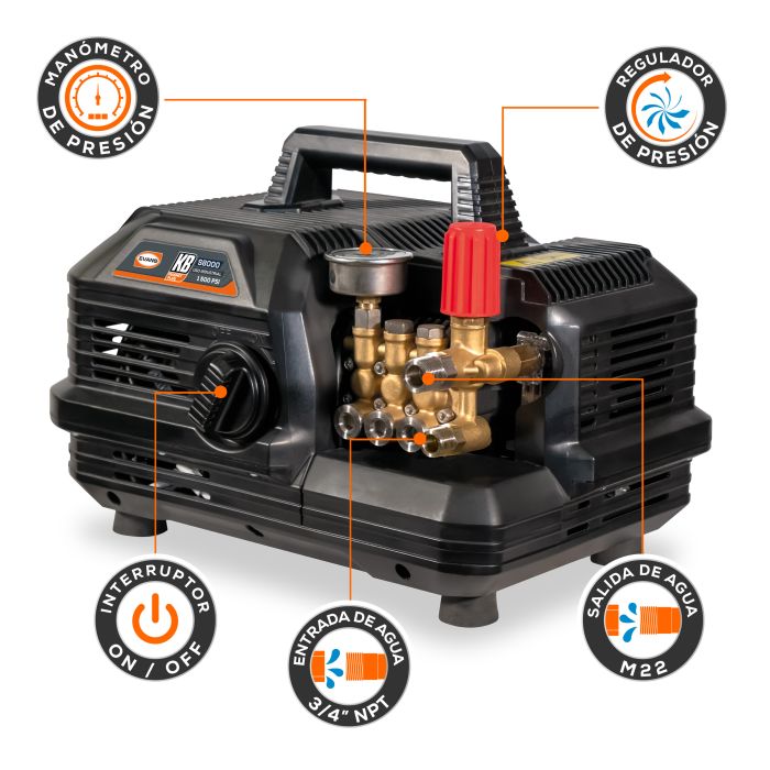HIDROLAVADORA ELE 8LPM 1500PSI HII08L15ME200