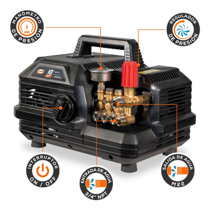 HIDROLAVADORA ELE 8LPM 2030PSI HII08L20ME300