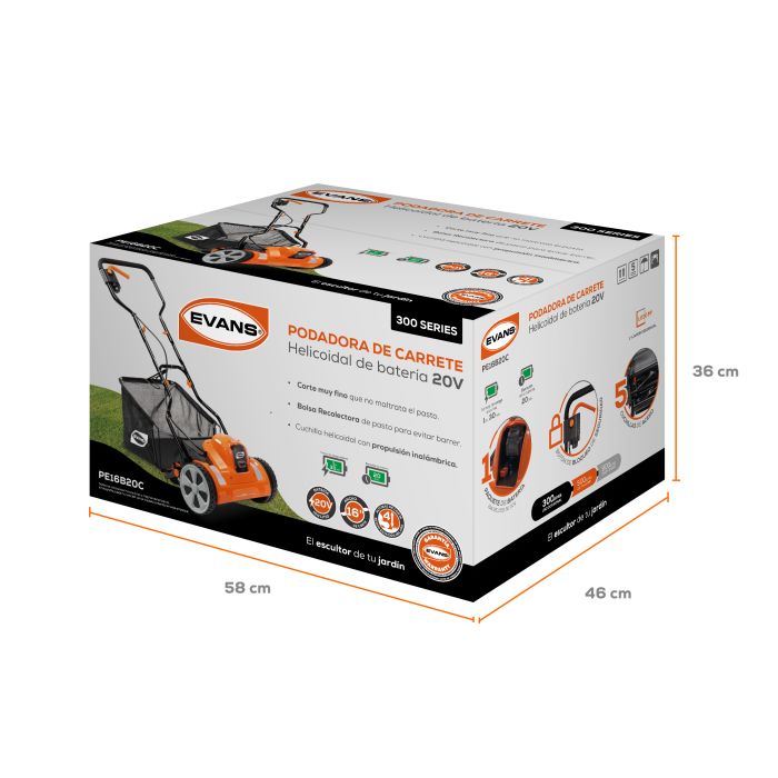 PODADORA D CARRETE HELICOI 20V PE16B20C