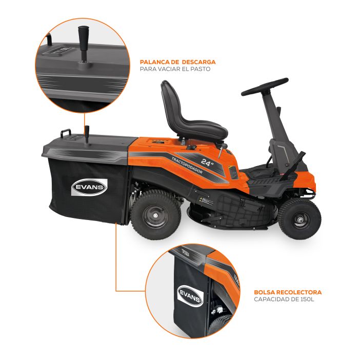 TRACTOPODADOR 24" 9hp 7V TP0924
