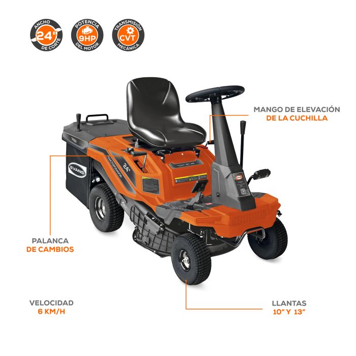 TRACTOPODADOR 24" 9hp 7V TP0924