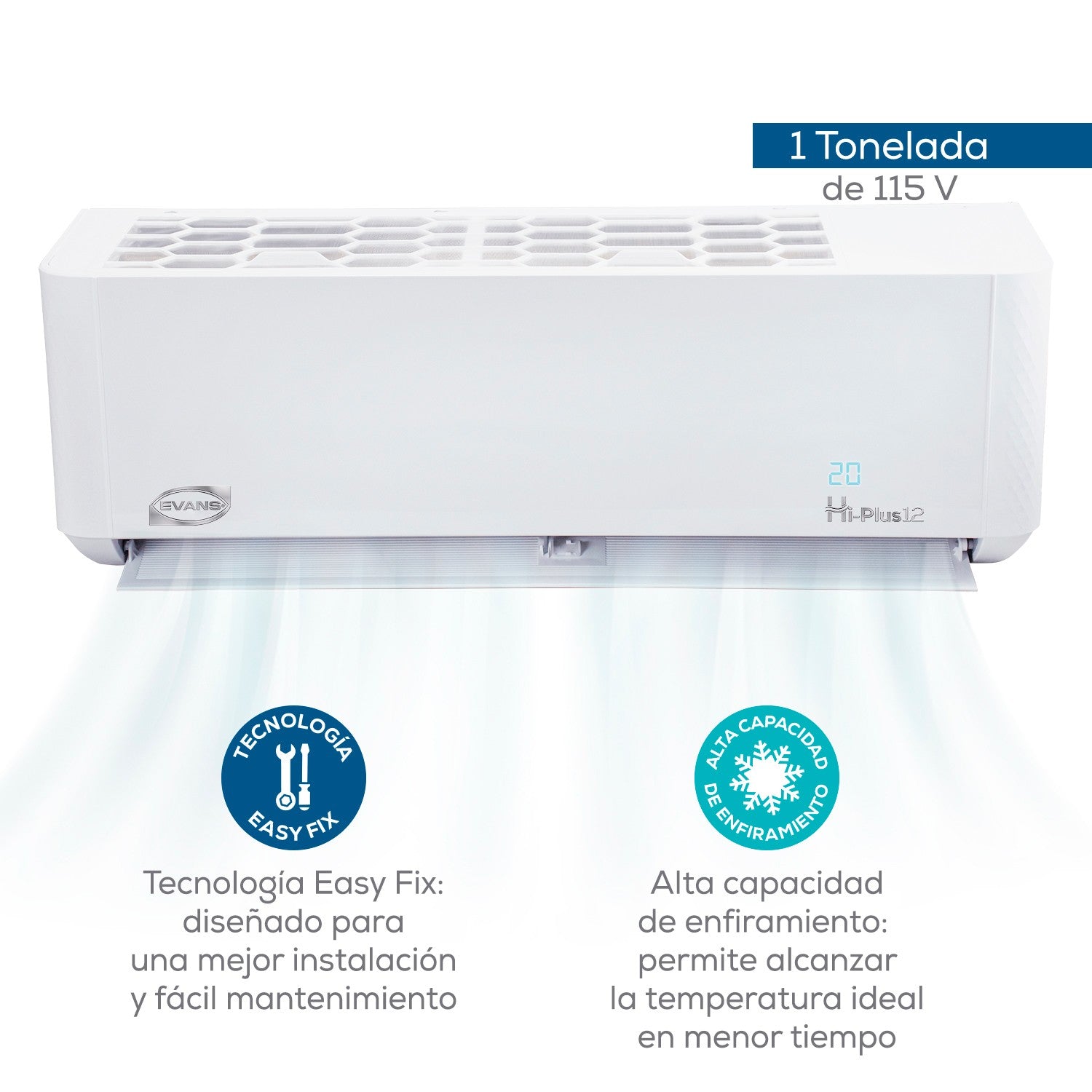 MINISPLIT 1 TON 115V HI-PLUS12 - AC-MS-1T115-12