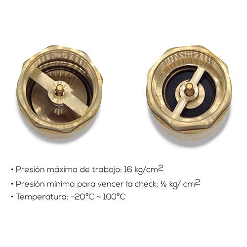 VÁLVULA CHECK 1.25" NPT - ABVC125B