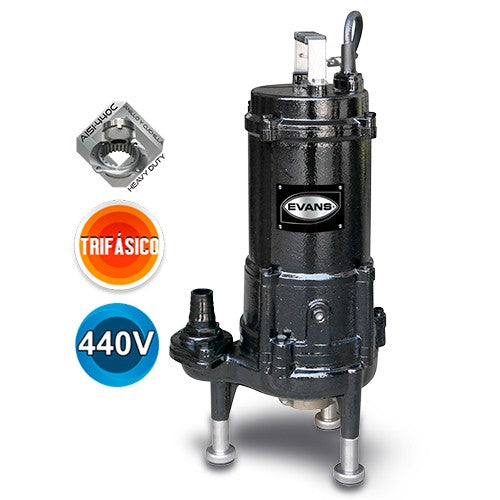 BOMBA TRITURADORA TRIFÁSICA 1.5HP 440V - GD1ME0150H