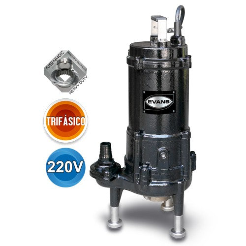BOMBA TRITURADORA TRIFÁSICA 2.0HP 220V - GD1ME0200G