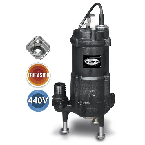 BOMBA TRITURADORA TRIFÁSICA 3.0HP 440V - GD2ME0300H