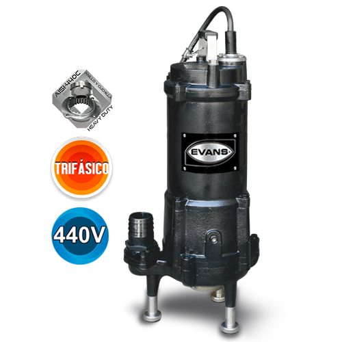 BOMBA TRITURADORA TRIFÁSICA 7.5HP 440V - GD2ME0750H
