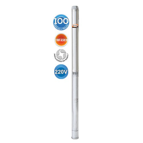 EQUIPO DE RIEGO SUMERGIBLE TRIFÁSICA 100GPM 7.5HP 220V - SD4100ME0750G