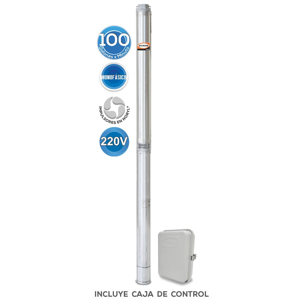EQUIPO DE RIEGO SUMERGIBLE 100GPM 5.0HP 220V - SD4100ME500G3