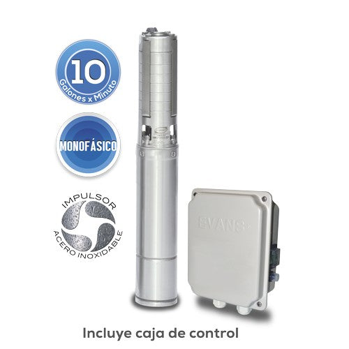 EQUIPO DE RIEGO SUMERGIBLE INOX 10GPM 1.0HP 110V - SD410ME100F3I
