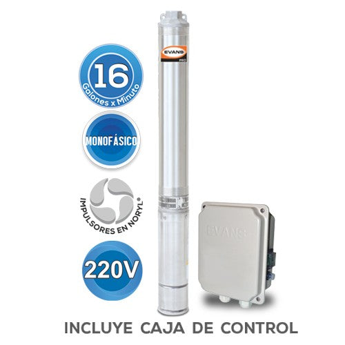 EQUIPO DE RIEGO SUMERGIBLE 16GPM 1.5HP 220V - SD418ME150G3