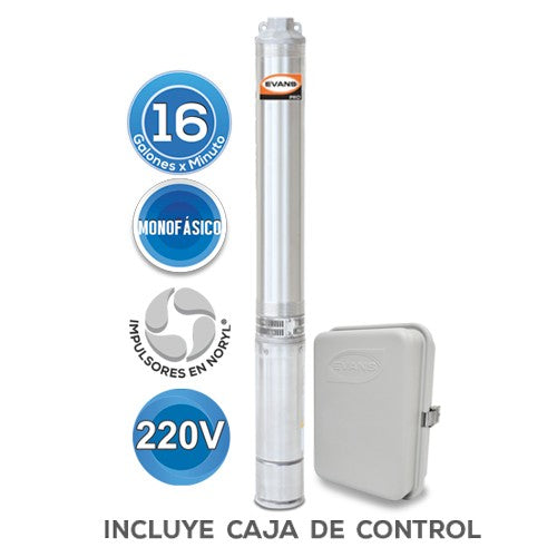 EQUIPO DE RIEGO SUMERGIBLE 16GPM 5.0HP 220V - SD418ME500G3