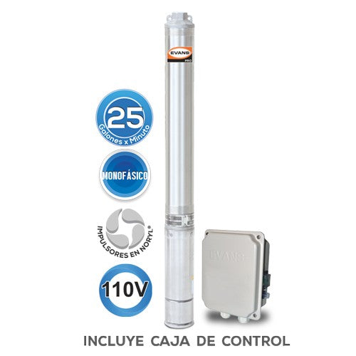 EQUIPO DE RIEGO SUMERGIBLE 25GPM 1.0HP 110V - SD425ME100F3