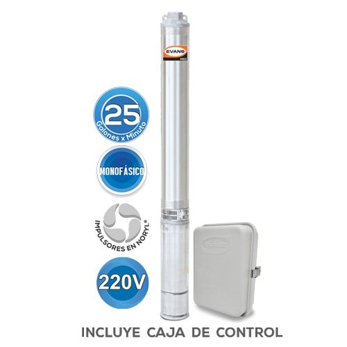 EQUIPO DE RIEGO SUMERGIBLE 25GPM 3.0HP 220V - SD425ME300G3
