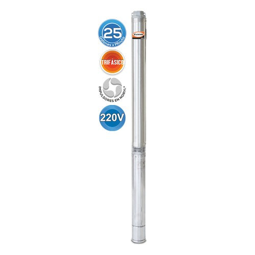 EQUIPO DE RIEGO SUMERGIBLE TRIFÁSICA 25GPM 7.5HP 220V - SD445ME0750G