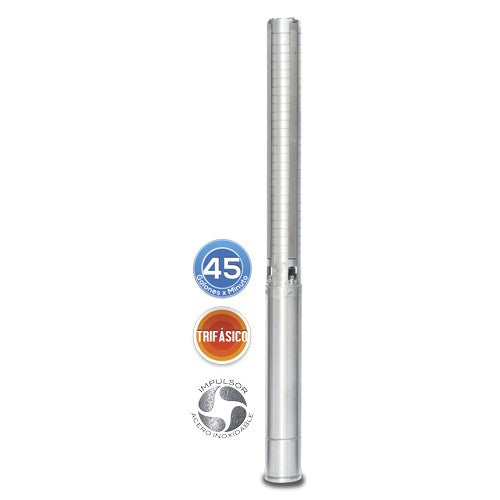 EQUIPO DE RIEGO SUMERGIBLE TRIFÁSICO INOX 45GPM 10.0HP 220V - SD445ME1000GI